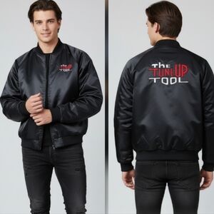 King Louie Satin Bomber Jacket Size XL